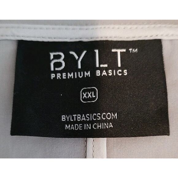 Men's BYLT Premium Swift Gray Jacket Full Zip Running Windbreaker Hooded - XXL - Picture 7 of 10